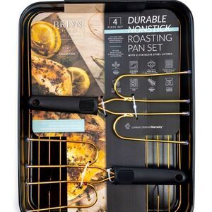 Brooklyn Steel Co.Orbit 4-Pc. Nonstick
Roasting Pan Set.